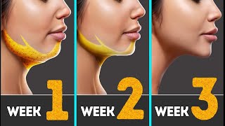 3 Min Face Exercises  Double Chin Fat amp Face Lift Lose Face Fat in 14 Days [upl. by Trilbi]