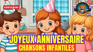 Joyeux Anniversaire 2 🎂🎉🎈 Chanson pour enfants  Vidéos pour enfants 🎶🌟chansonpourenfants [upl. by Joanna]