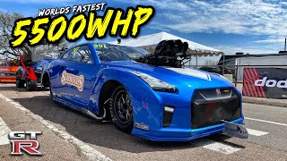 THE FASTEST GTR EVER BUILT 5500HP RECORD BREAKING MONSTER [upl. by Lampert]