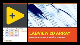 Manejo de LabVIEW Ordenar array 2D alfabéticamente [upl. by Forlini]