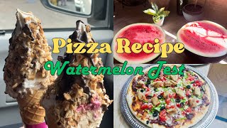 Pizza Dough RecipeHamnaTalib  Watermelon Test  Alamgir Waffle Icecream [upl. by Branscum698]