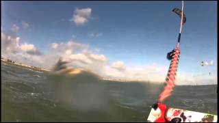 Kitesurfing learning how to jump lesson with Lewis Crathern [upl. by Nnylyak]