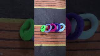 Colourful hair bands shortsvideo shortvideo diy colors [upl. by Anzovin]