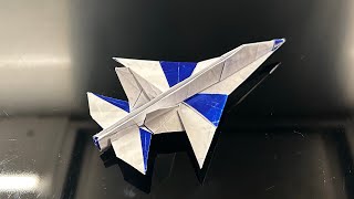 Sceptor Origami Fighter Jet Tutorial How To Fold A EPIC Paper Jet Origami Paper Jet Tutorial [upl. by Jedthus]