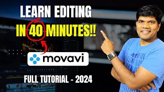 Movavi Video Editing Step By Step Full Tutorial for Beginners 2024 [upl. by Notlrac]