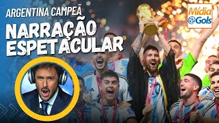 ARGENTINA Campeã do Mundo  NARRAÇÃO  RELATO Mariano Closs  final EMOCIONANTE da Copa [upl. by Mandeville]