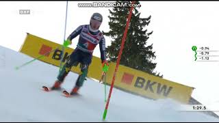 Lucas Braathen wins Slalom Adelboden 2023 ORF [upl. by Pomcroy]