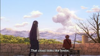 Thats cloud look likes oppai 😄  Frieren Beyond Journeys End Eps 12 [upl. by Ayetal]