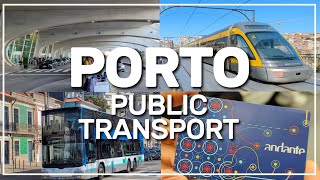 ➡️ PORTOS public transport system and how to leave the AIRPORT 🇵🇹 131 [upl. by Zusman639]