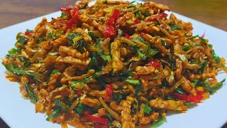 Resep sambal teri tempe kering tahan lama I Crispy Tempeh Bilis fish recipe [upl. by Htinnek318]