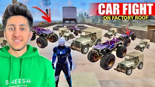 Car Fight On Factory Roof Free Fire Funny Custom Room Gameplay 😂  Garena Free Fire [upl. by Rand]