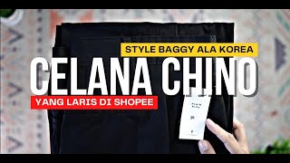 Unboxing Celana Chino Murah Berkualitas Yang Laris Di Shopee  Plain As Day [upl. by Burkhardt]