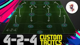 FIFA 20 ULTIMATE TEAM 424 CUSTOM TACTICS amp PLAYER INSTRUCTIONS ATTACKING FOOTBALL [upl. by Hibbitts]