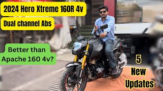 2024 Hero Xtreme 160R 4v Dual Abs  All new updates price amp features  Better than apache 160 4v [upl. by Eppes]