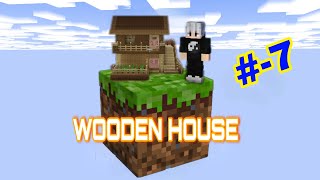 I Billed A WOODEN HOUSE In My ONE BLOCK World JAVA EDITION Playing With Mobile Part7 [upl. by Lenny]