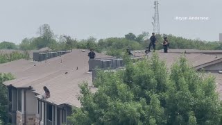 BREAKING SWAT clears shooting scene in Dallas [upl. by Eskill]