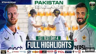 Pakistan vs England 1st Test Match Day 4 At Multan England Tour To Pakistan Full Highlights [upl. by Sesilu813]