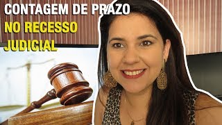 CONTAGEM DE PRAZO NO RECESSO JUDICIAL [upl. by Lessard]