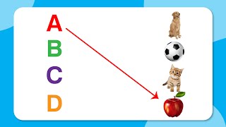 Match the letters with pictures  lkg class english Worksheets  Match alphabets with Picture  abcd [upl. by Ahsenav]