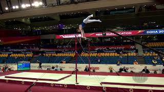 LIDBECK Filip SWE  2018 Artistic Worlds Doha QAT  Qualifications Horizontal Bar [upl. by Fronia286]