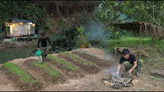 2 Months Gardening on new land growing vegetables harvesting pears watermelons to market sell [upl. by Vito]