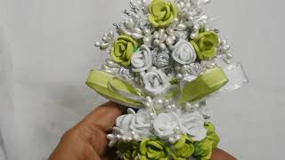 How to make Simple Baptism candle decorationBaptismHoly communion candle decorationMODELNOII [upl. by Yenar]