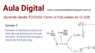 Como Calcular el Diámetro de Tubería que Transporta Gas [upl. by Innad]