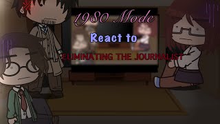 1980 Mode react to ELIMINATING THE JOURNALIST  Yandere Simulator [upl. by Aroel198]