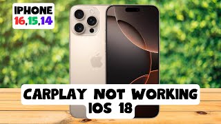 ios 18 iPhone 161514 How to Carplay Not Working  Fix carplay not connecting to iphone [upl. by Chung]