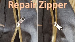 Howto repair a zipper that doesnt close properly Life Hack 2 [upl. by Enedan357]