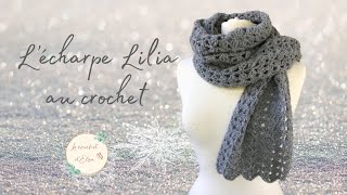 Comment réaliser une écharpe moelleuse au crochet  Lécharpe Lilia [upl. by Idnim]