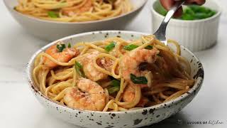 Oh So Delicious Shrimp Garlic Noodles [upl. by Berkin252]