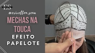 Mechas na Touca efeito papelote [upl. by Territus]