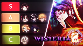 Wisteria 2  The BEST Breathings Styles Tier List [upl. by Annair924]