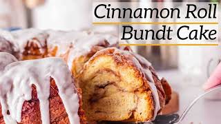 Easy Cinnamon Roll Bundt Cake [upl. by Eineeuq]