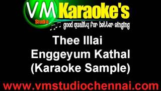 Engeyum Kadhal  Thee Illai Tamil Karaoke [upl. by Isaiah]