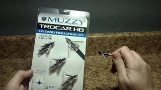 Muzzy Trocar HB HYBRID Broadhead Product Review [upl. by Ulysses171]