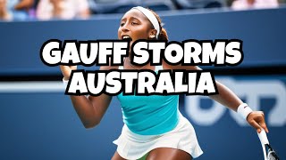 Marta Kostyuk v Coco Gauff Coco Gauff reached the semifinals Australian Open 2024 [upl. by Atsok]