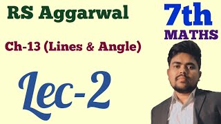 Lec2  Lines amp angle  7th maths  Ch13  FARRATA PHYSICS [upl. by Salkin]