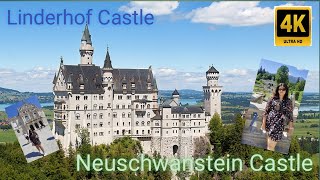 Day Trip from Munich to Neuschwanstein and Linderhof Castle Walking tour 4K Famous Disney Castle [upl. by Lenor]