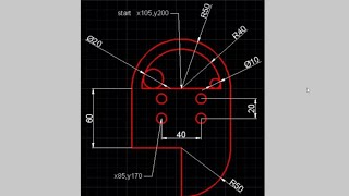 رسم المثال الثاني للاوتوكاد  AutoCad Example 2 [upl. by Friedrich]