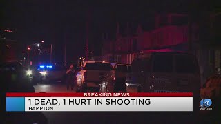 Police 1 dead 1 injured in Hampton shooting [upl. by Mullins424]