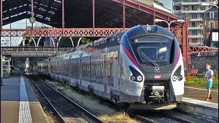 Trains de voyageurs sur la ligne 4 SNCF ParisMulhouse en gare de Troyes et ses environs [upl. by Colbye647]