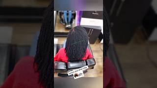 before and after retie ashersisterlocks locs hairstyles braidhairstylesforblackwomen dreadlocks [upl. by Elahcim]