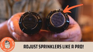 How to Set Up and Adjust Rotary Sprinklers [upl. by Hatokad]