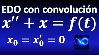 298 Ecuación diferencial mediante convolución y Transformada de Laplace [upl. by Etteragram267]