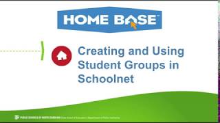 Creating and Using Student Groups in Schoolnet [upl. by Tenom128]