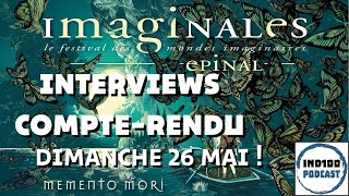 Imaginales 2024  Les Interviews du Dimanche 26 mai [upl. by Doherty]