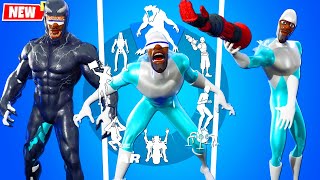 FROZONE Takes Over Fortnite with CRAZY Glitched Dance Moves [upl. by Irpak]