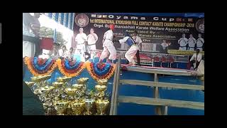 first international karate association match Gorakhpur UP kyonkushin [upl. by Namwen]